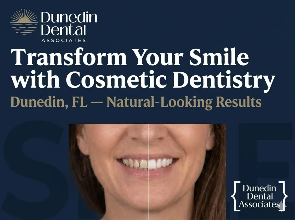 Smile transformation with cosmetic dentistry at Dunedin Dental Associates Dunedin FL