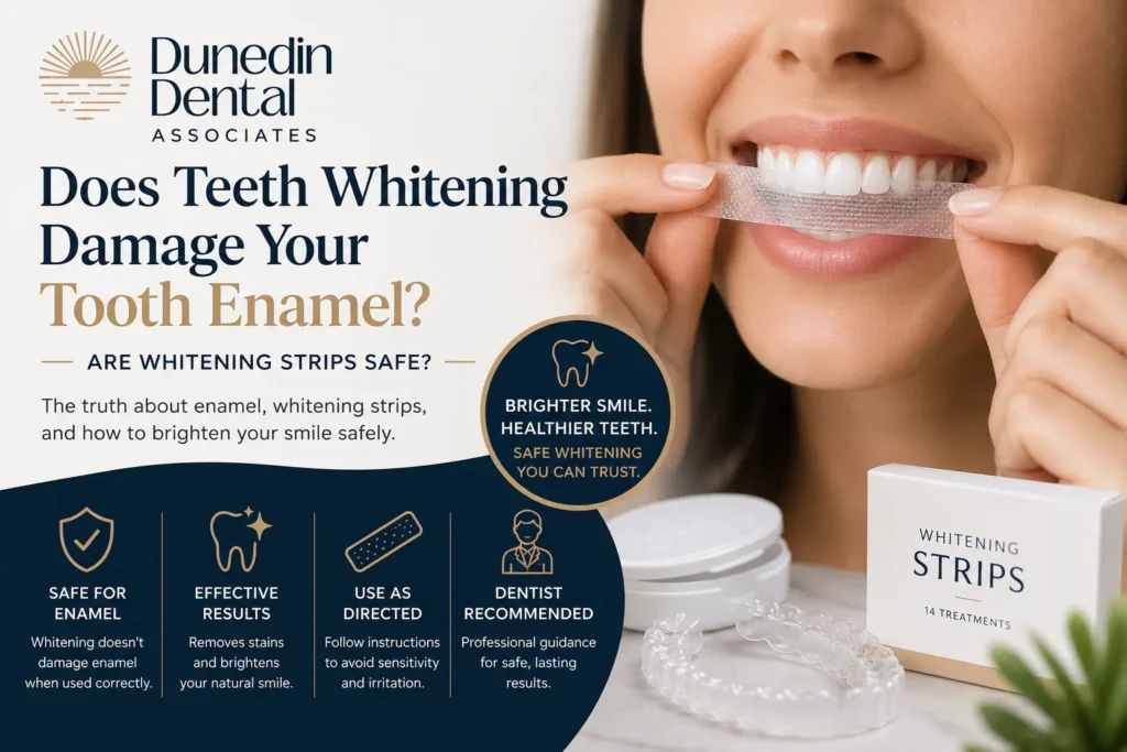 Does Teeth Whitening Damage Your Tooth Enamel? Are Whitening Strips Safe?